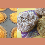 Wheat Free Pumpkin Muffins with Streusel topping